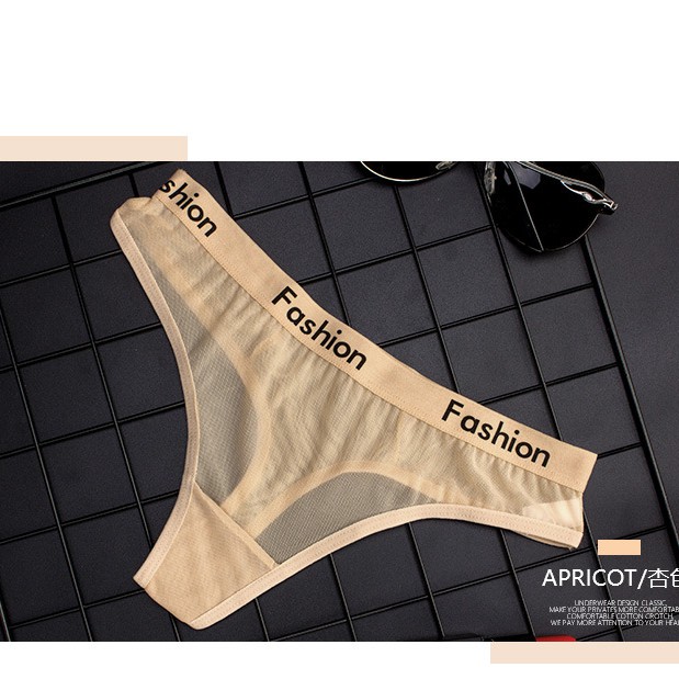 Đồ lót lưới sexy thoáng khí thể thao eo thấp nhanh khô quần lót nữ liền mạch quần lót nữ một mảnh Quần lót | BigBuy360 - bigbuy360.vn