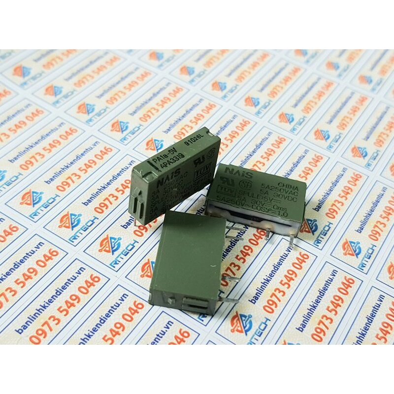 [Combo 2 chiếc] PA1a-5V, APA3312, PA1a-5VDC 5A/250VDC Rơ le 5V 4 chân 1 cặp tiếp điểm