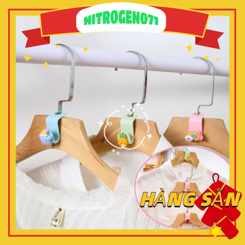 Nitrogen071 Đầu Nối Móc Treo Quần Áo Bằng Nhựa Đa Năng Tiết Kiệm Không Gian Tiện Lợi