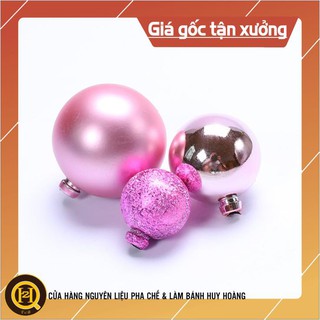 Bộ 3 viên bi nhựa - Trang trí bánh kem, trang trí bánh sinh nhật
