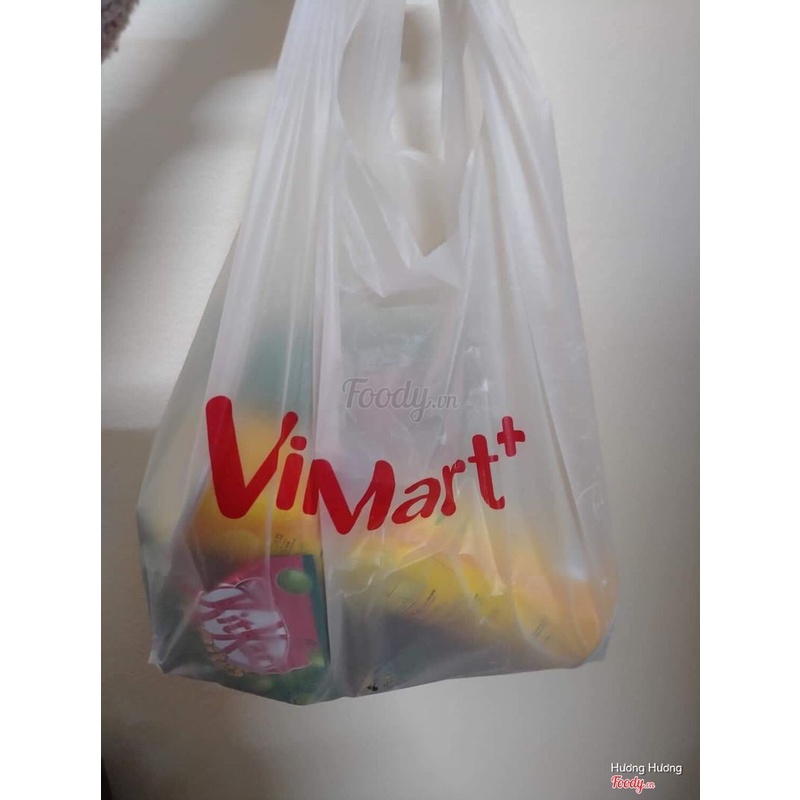 (NHẬN IN TÚI) 1 KG Túi Nilong Hai Quai Siêu Thị, Túi Đựng Hàng - Trắng sữa Tự Hủy Bảo Vệ Môi Trường
