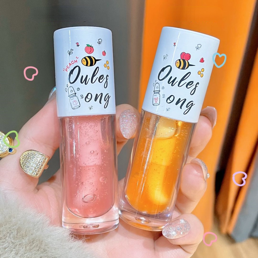 Mặt Nạ Môi Chiết Xuất Sữa Mật Ong / Đào Dưỡng Ẩm Tẩy Tế Bào Chết Làm Sáng Màu Môi