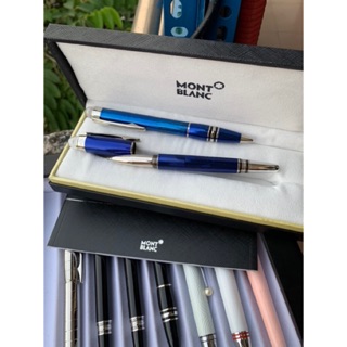 Bút MB Starwalker Cool Blue Fineliner Platinum Trim