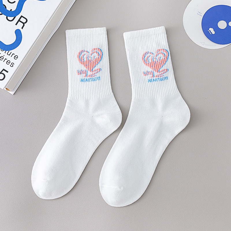 Đôi Vớ Cotton NgắN HọA TiếT Dễ Thương ThờI Trang Cho Nam Nữ