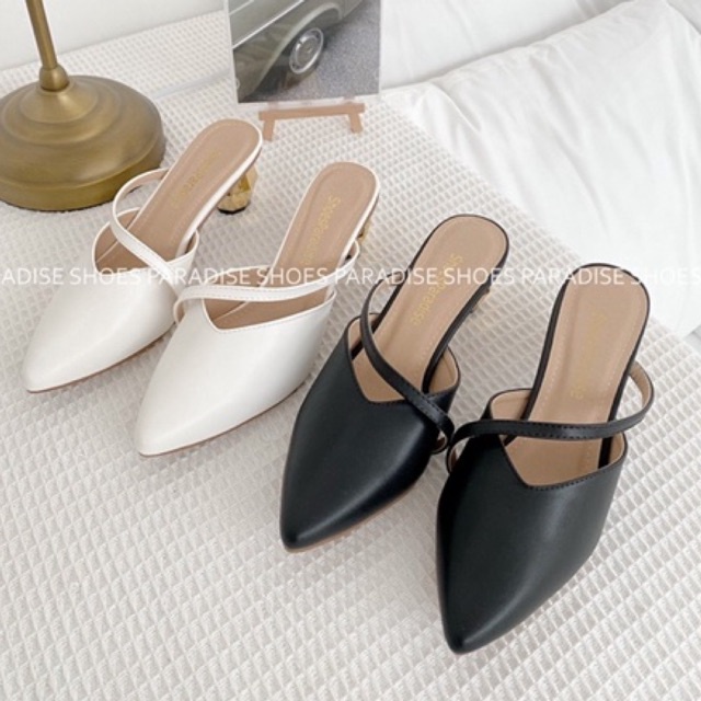 Giày cao gót bít mũi nhọn đế cao 5phân,giày nữ thời trang l046 shoesparadise (form nhỏ nhích lên 1 size)