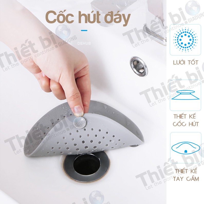 Lọc rác siicon chắn miệng cống thoát nước bồn rửa chén và nhà tắm - buyone