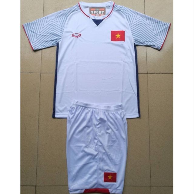 Bộ quần áo bóng đá tuyển VN trắng ( bộ quần áo đá bóng u23 , b....ộ quần áo thể thao )