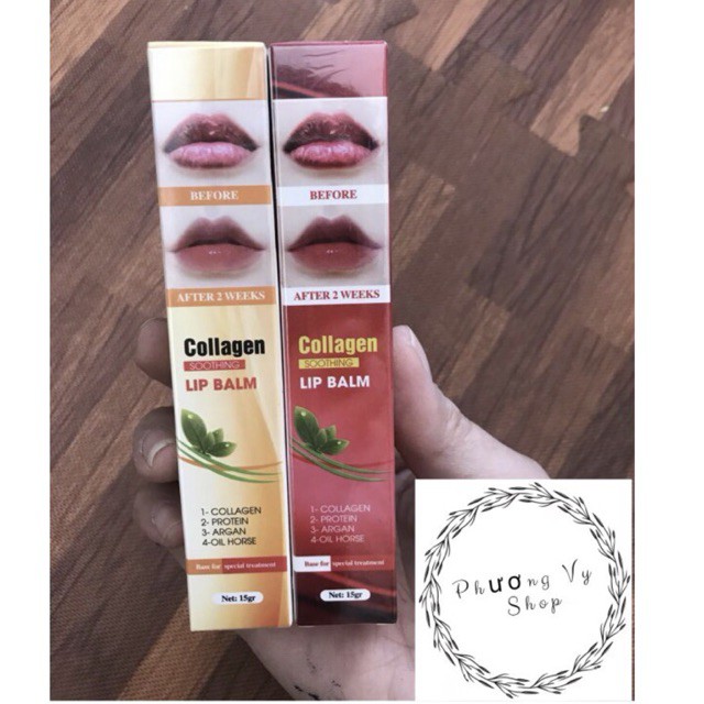 Dưỡng Collagen kích màu cho môi sau phun xăm