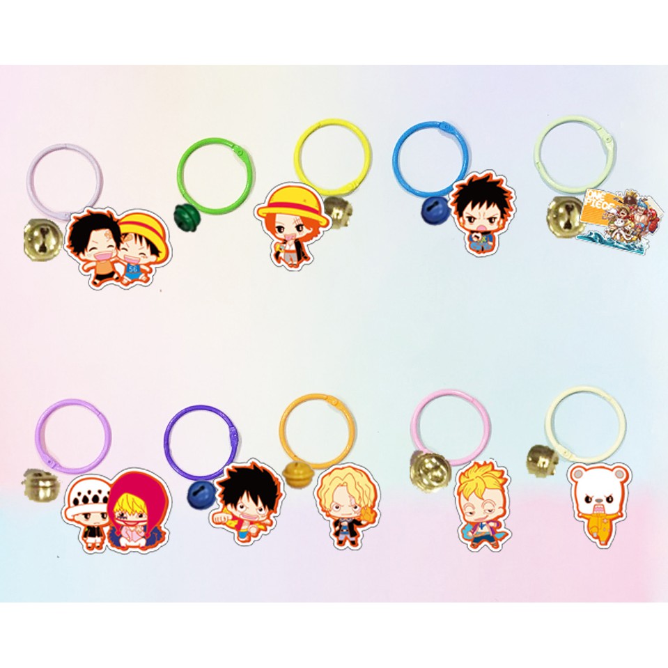 Móc khoá one piece chopper dẹt vòng MKI15 móc khoá cute móc khoá dễ thương