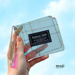 Túi ví đa năng hologram trong suốt Rainbow Smile