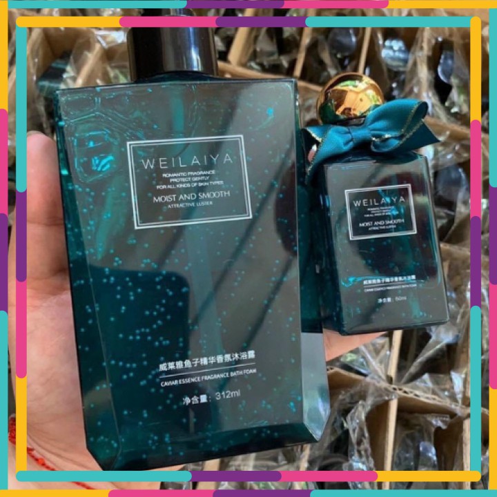 Sữa Tắm Dưỡng Ẩm , Dưỡng Trắng WEILAIYA Trứng Cá Tầm Cavear 312ml [ CHÍNH - HÃNG ] | BigBuy360 - bigbuy360.vn