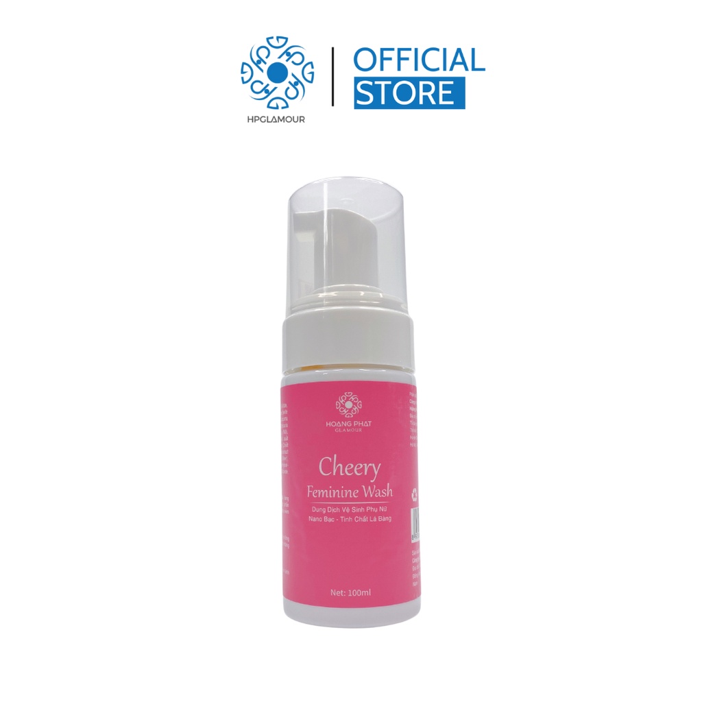 Dung dịch vệ sinh phụ nữ chiết suất lá bàng HPGLAMOUR Cheery Feminine Wash 100Ml