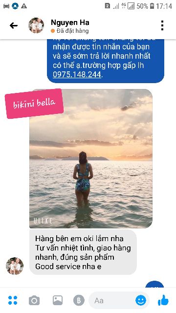 Bikini cạp cao xanh lá