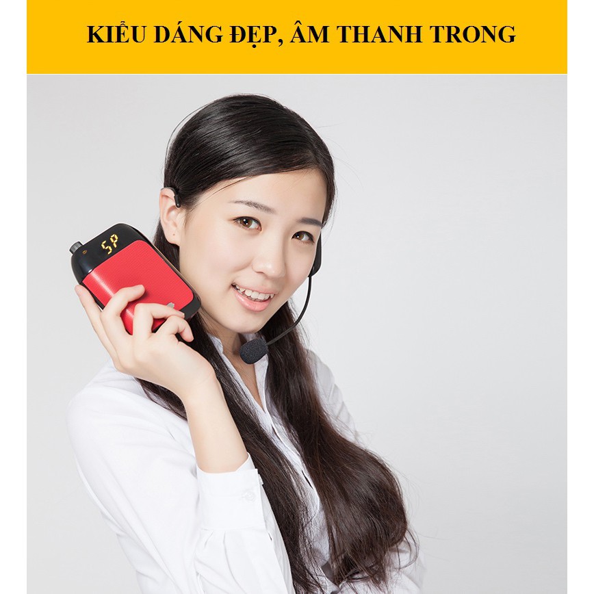 Loa trợ giảng Aporo T9 FM không dây mẫu micro mới nhất có thể điều chỉnh âm lượng