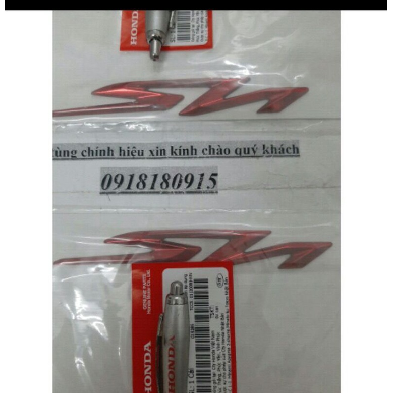 Tem chữ nổi logo sh đỏ sh2020-2022 chính hãng honda