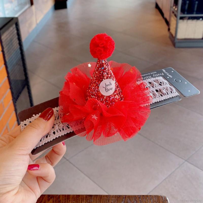 Băng đô cài tóc chúc mừng năm mới cho bé gái