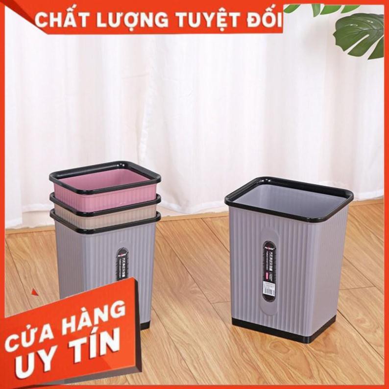 Sọt rác nhựa văn phòng không nắp MT 5471,thùng rác nhựa vuông không nắp cao cấp