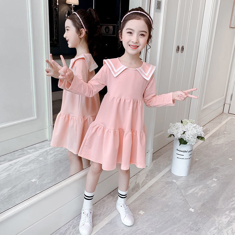 Đầm dài tay thời trang xinh xắn dành cho bé