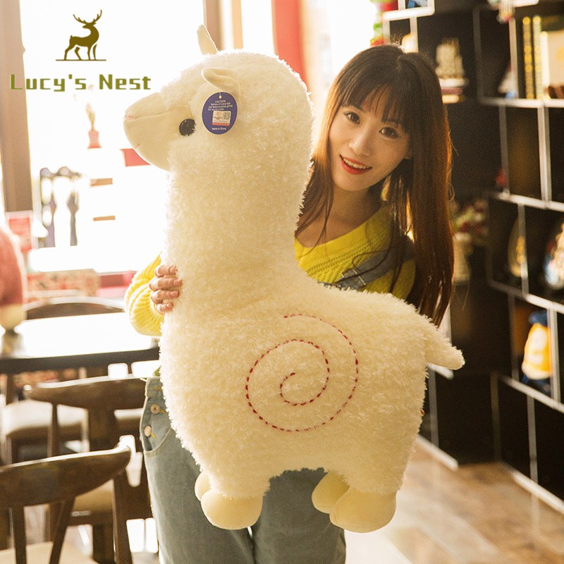 Đồ chơi thú nhồi bông lạc đà Alpaca mềm mại đáng yêu