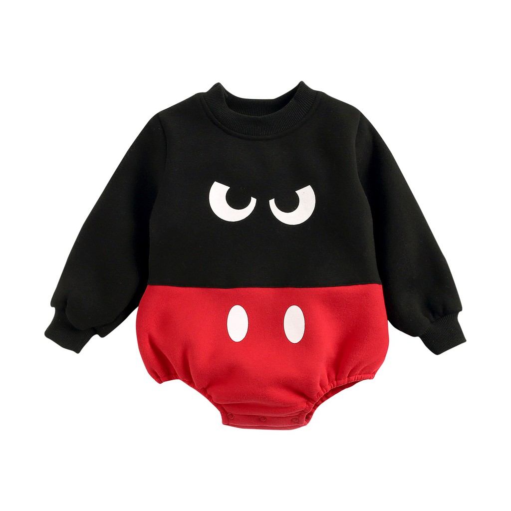 Áo Liền Thân Sanlutoz In Họa Tiết Hoạt Hình Thời Trang Mùa Đông Dành Cho Bé