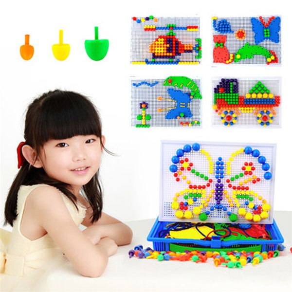 Bộ đồ chơi ghép hạt nhựa Creative Mosaic trí tuệ 296 hạt