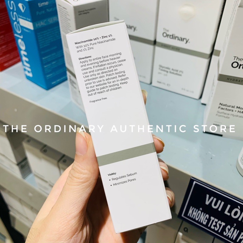 Serum The Ordinary Niacinamide 10% + Zinc 1% - Tinh chất giảm mụn, giảm thâm, sáng da ( 30mL - serum_ordinary)