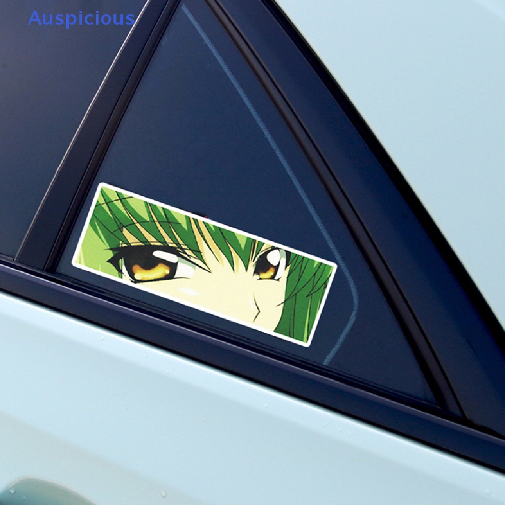 Miếng Dán Trang Trí Cửa Sổ Xe Hơi / Xe Máy Hình Anime Eyes JDM Slap Waifu Bằng Vinyl Phản Quang