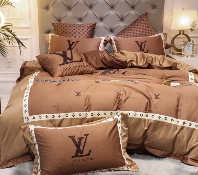 Bộ CHĂN GA GỐI 6 Món LỤA AI CẬP  hàng cao cấp -> được chọn mẫu