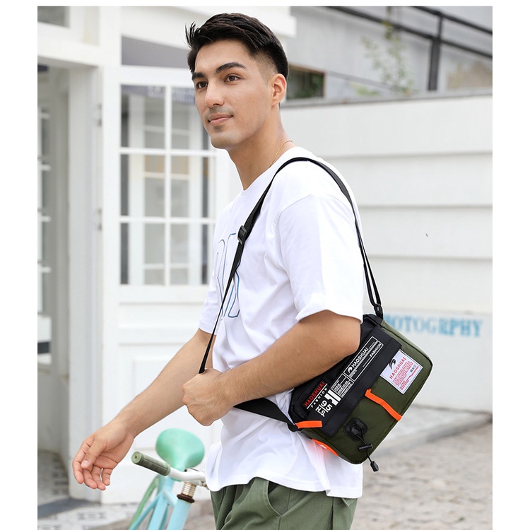 Túi đeo chéo vải xước HS95 phong cách mới HÀNG NHẬP KHẨU BV67