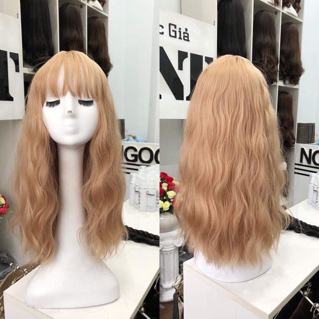 Tóc giả nguyên đầu nữ ❤️ FREESHIP  tóc giả nguyên đầu xù lửng 8184