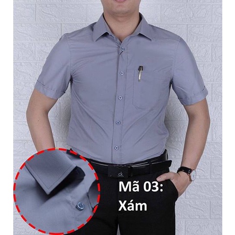 Áo sơ mi nam cao cấp hàng hiệu - somi ngắn tay công sở | BigBuy360 - bigbuy360.vn