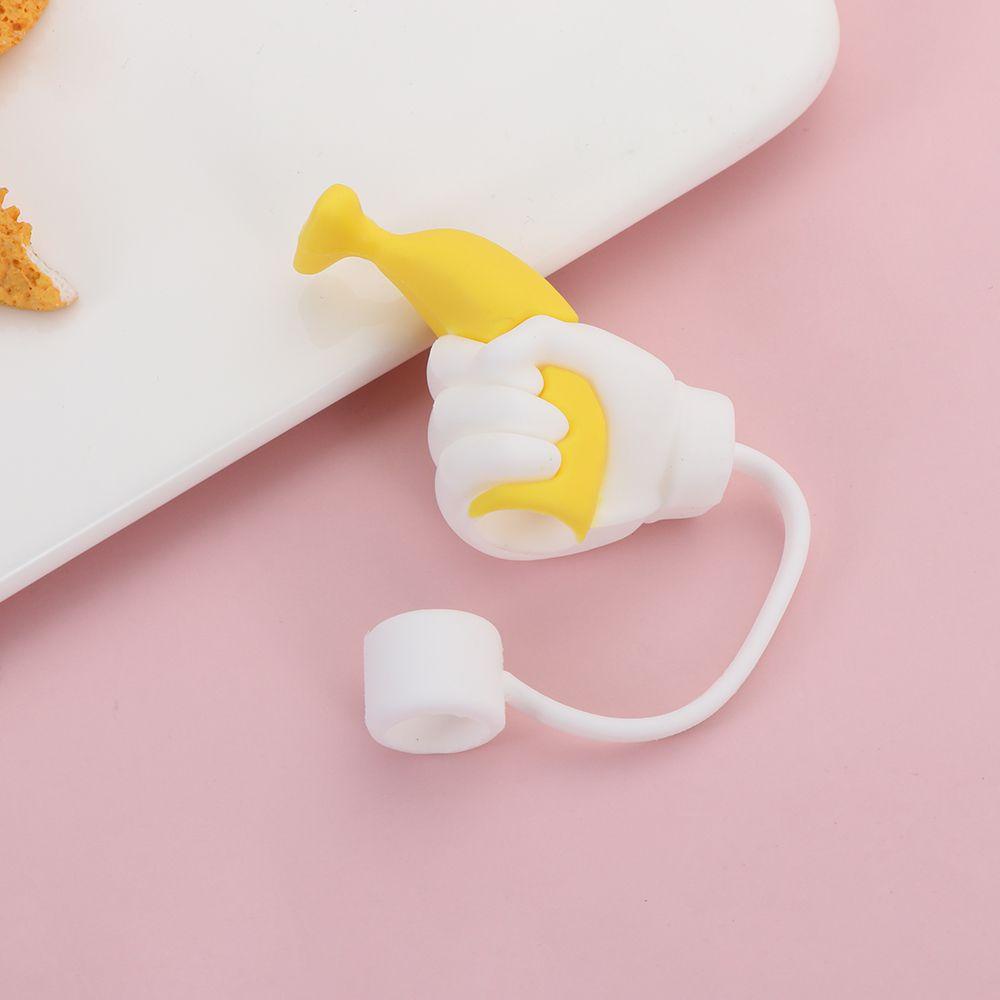 1 Ống Hút Silicone Chống Văng Nước Dễ Thương