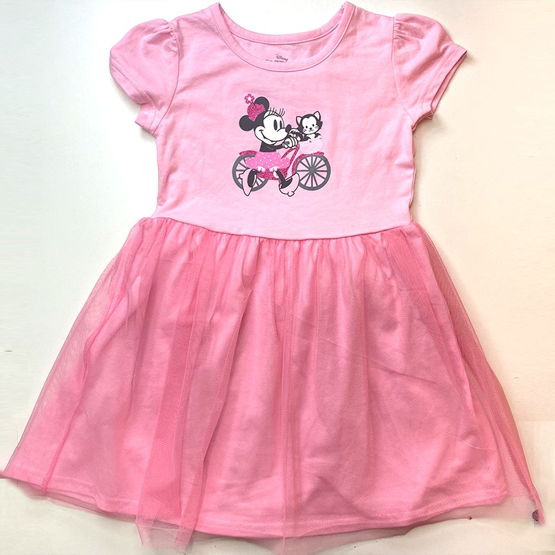 CATIMINI Đầm Công Chúa Ngắn Tay Họa Tiết Hoạt Hình Cho Bé Gái