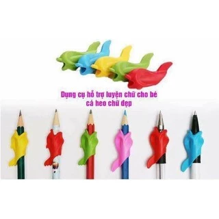 Bộ 10 con cá heo kẹp bút luyện viết chữ đẹp cho bé