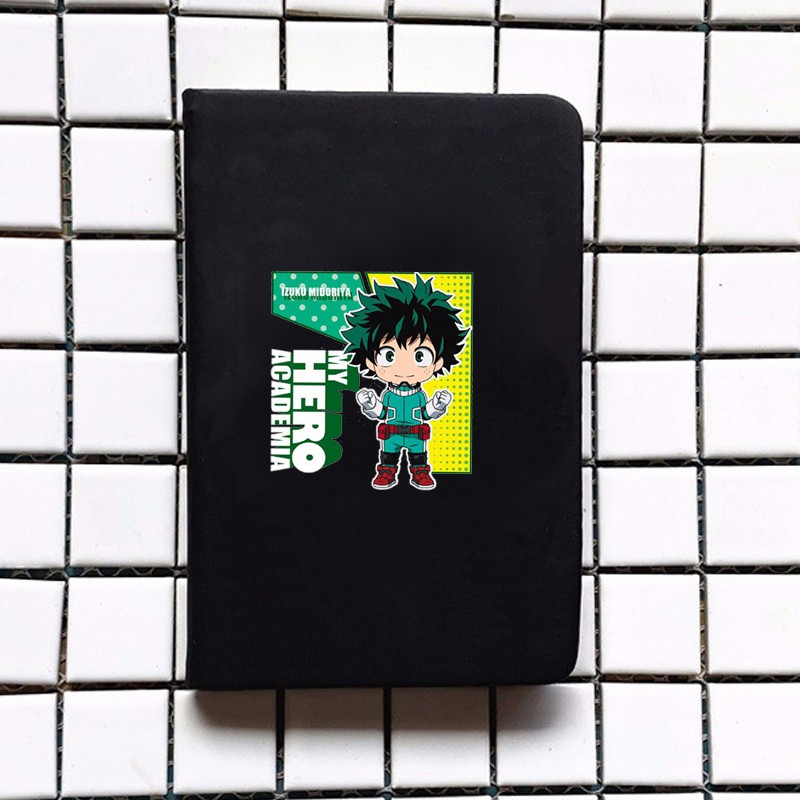 Sổ da cầm tay A6 in hình BOKU NO HERO ACADEMIA Học Viện Anh Hùng anime chibi