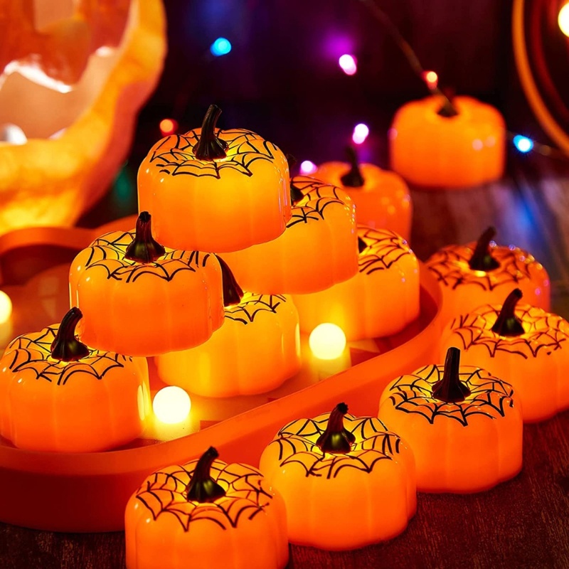 Bộ 3 Đèn LED Giả Nến Trang Trí Halloween