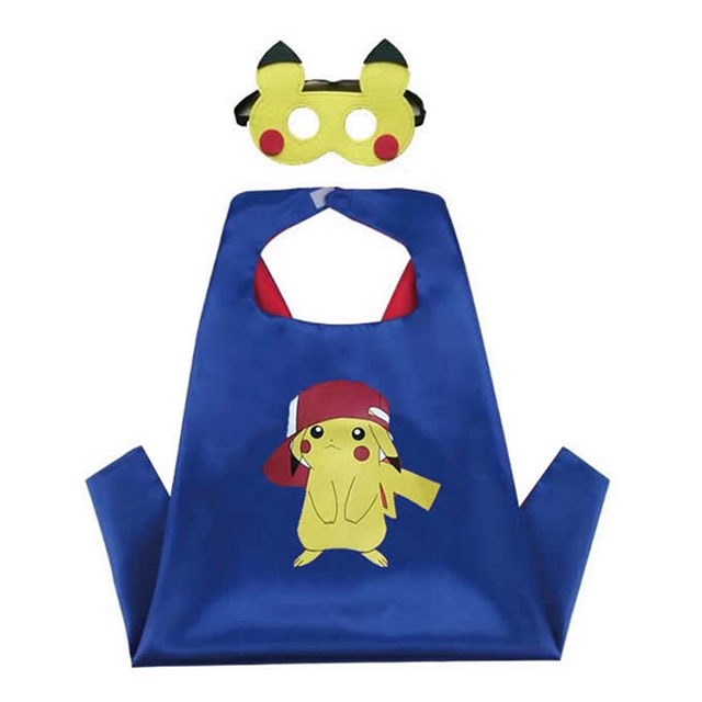 Áo choàng kèm mặt nạ hóa trang Pikachu xinh xắn cho ngày halloween