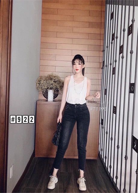 Quần jeans boy xanh xước [Fs50k]