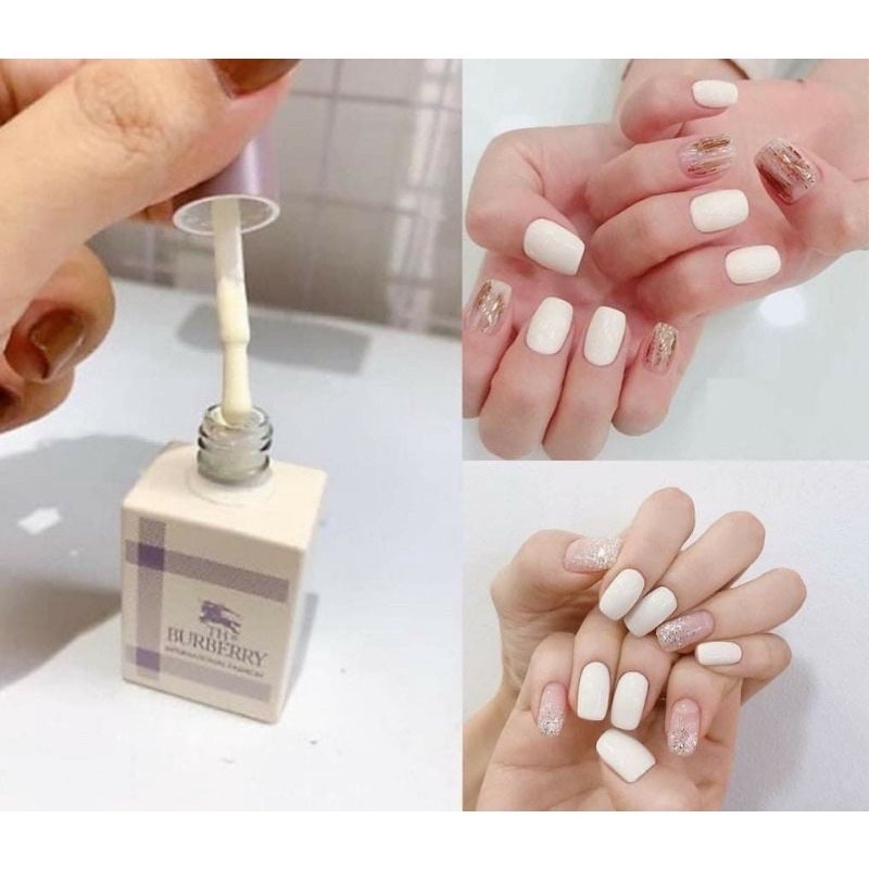 Sơn Gel BURBERRY TH Trắng Sữa chua , Đen, Trắng , Nước Gạo , Top Trứng Cút