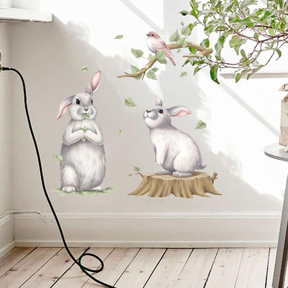 Sticker Dán Tường Trang Trí Phòng Khách / Ghế Sofa / Phông Nền TV Họa Tiết Chim Dành Cho Trẻ Em