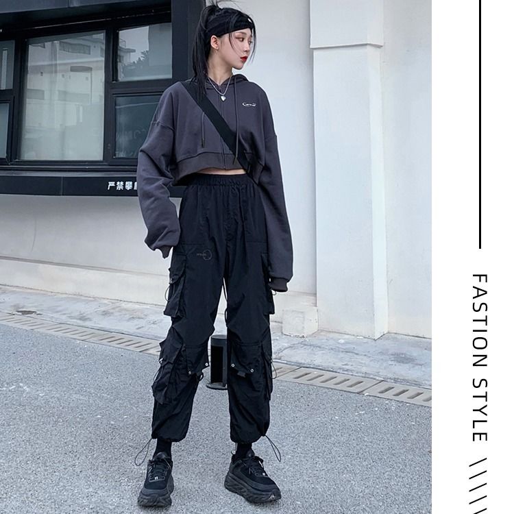 quần ống rộng Màu Đen Phong Cách Hàn Quốc Cho Nữ | BigBuy360 - bigbuy360.vn