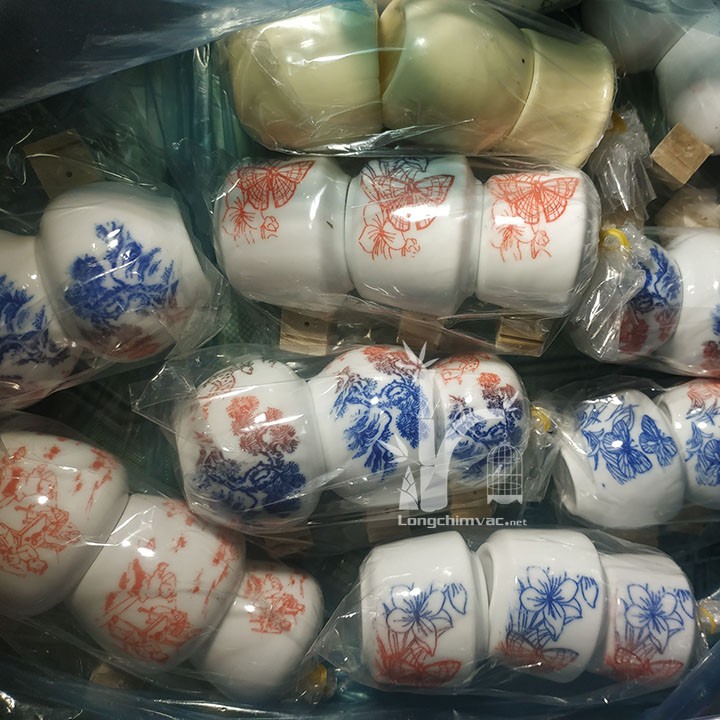 Cóng sứ cho lồng chim chào mào