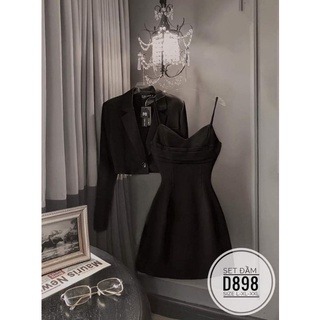 (Bigsize 60-90kg) Set đầm và khoác