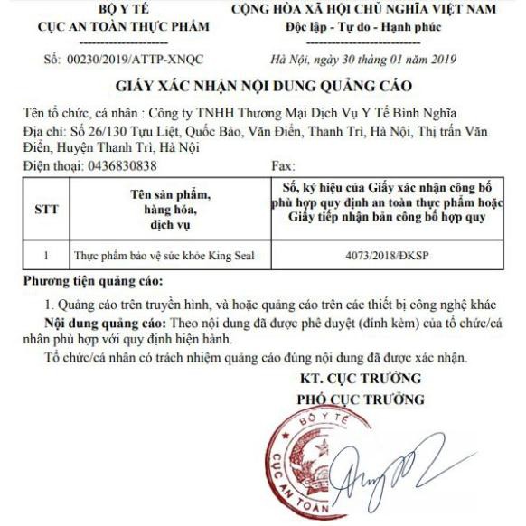 King Seal BNC - Bản lĩnh phái mạnh