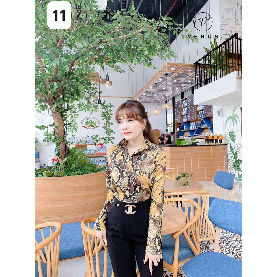 Áo sơ mi lụa tay dài💖Freeship💖 - Áo sơ mi họa tiết thiết kế chống nhăn, mềm, mịn , mát ..