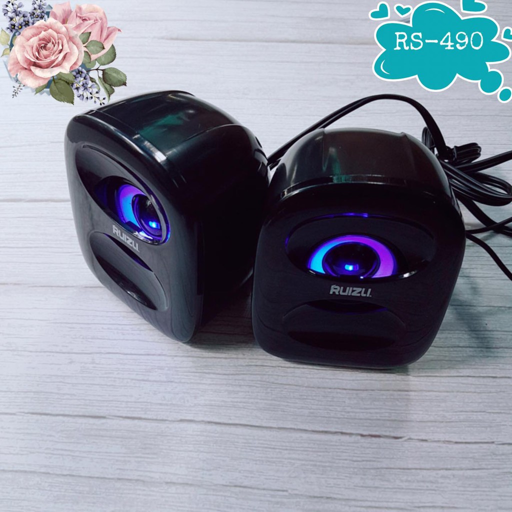 Loa vi tính 2.0 Ruizu RS-490 Kiểu dáng hiện đại (Màu ngẫu nhiên)