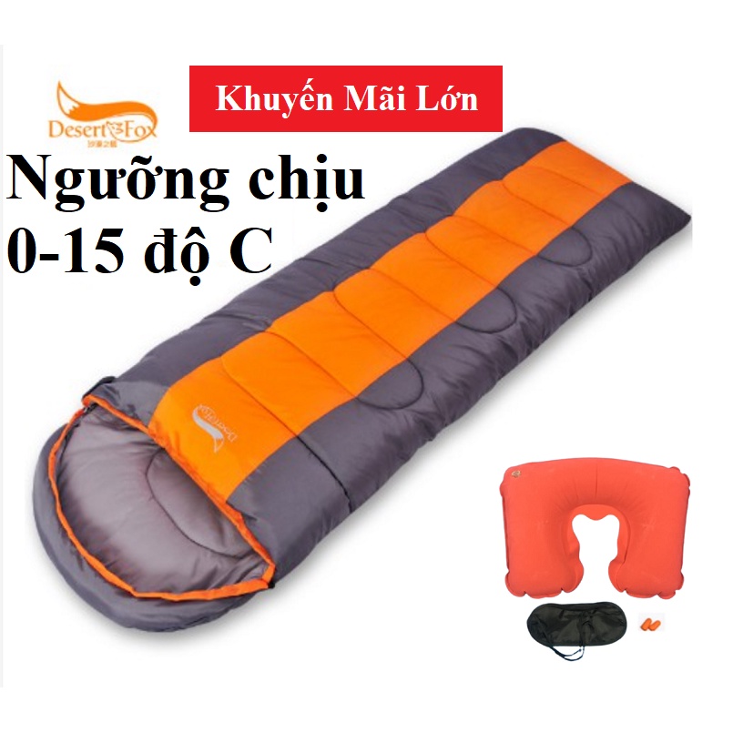 túi ngủ cao cấp, túi ngủ văn phòng cao cấp hiệu desert fox