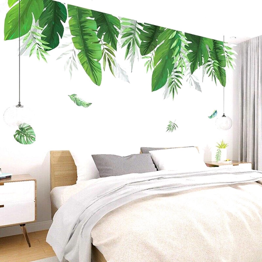HARRIETT Sticker Dán Tường Tự Dính Họa Tiết Mưa Mùa Hè Trang Trí Phòng Khách Có Thể Tháo Gỡ