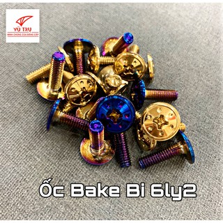 Ốc 6ly2 dù (bake bi) titan-vàng