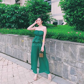 Set Nữ Áo Ống Quần Suông Ống Rộng Dập Ly Thiết Kế Trẻ Trung Tôn Dáng Siêu Xinh.